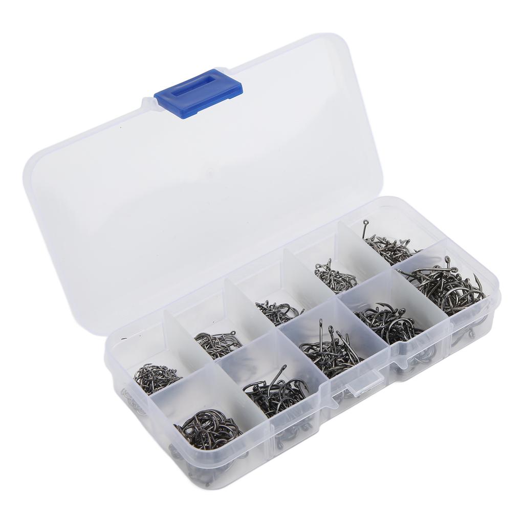 500pcs Fishing Hooks Set Carbon Steel Single   Fishhook Fly Fishing Carp Hooks
