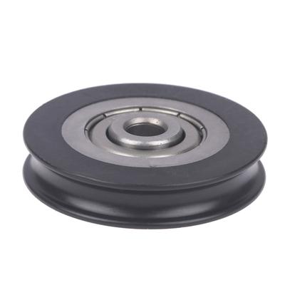 6*39*8mm Puleggia Porta Cambio Ruota Concava Gola U Cavo Metallico Ruota di Rinvio, Rullo in Plastica Avvolto in Gomma con Cuscinetto in Nylon