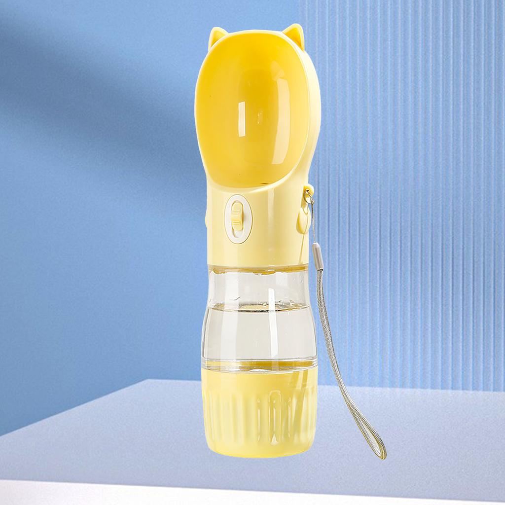 Pet Water Food Bottle Leakage Proof Portable Dog Water Dispenser with Drinking Feeder for Travel Walking