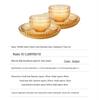 Corning VISIONS Amber Dazzling 8-Piece Heat-Resistant Glass Dinnerware Set
