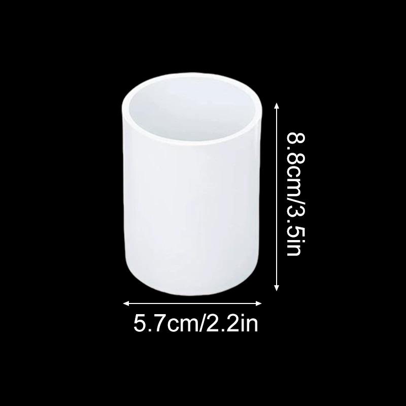 

1 шт. Формы для свечей для DIY поделок, изготовления восковых свечей, 3D изготовления мыла, многоразмерные формы из силикона для литья столбов, шестигранный цилиндр B/8.8*5.7 белый