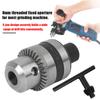 3 Jaw Clip Key Type Drill Chuck 8mm Fixing Hole for Grinding Polishing Machine