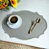 Nordic Retro Faux Leather Placemat: Waterproof, Oil-Proof, Insulated, Anti-Scald Table Mat for Household Use