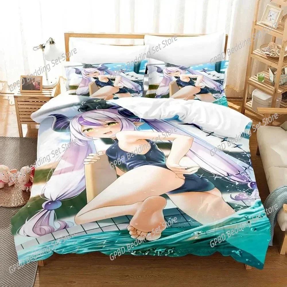 Anime Kawaii Girl La+Darknesss 3D NEW Duvet Cover Pillowcase Bedding Set Adult Boy Girl Bedroom Decoration Single Double Large