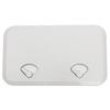 White Plastic Watertight Marine Boat Caravan Deck Compartment Access Hatch Plate White Inspection Yacht Cover RV Ship Part 23.86x13.90""