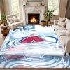 Colorado Avalanche Carpet Door Mat for Living Room or Bedroom Protective Mat Under Chair Office Decoration Christmas Gift Birthday Present