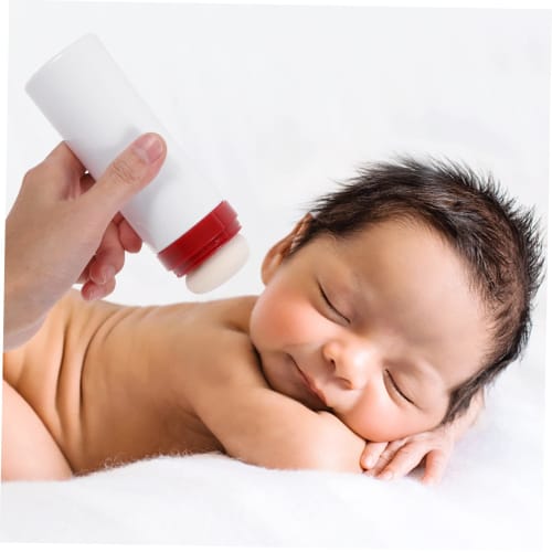 Powder Puff Box, Baby Powder, Kids, Kickstand, Baby Powder, Newborn, Puff Bottle, Talcum Powder Bottle, Plastic Powder Box