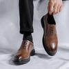 Fashion Brand Men Genuine Leather Shoes Black Wedding Bride For Formal Party Dress OEM Italian Men Shoes Casual Soft Casual Shoes
