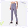 Li-Ning High Waist Warm Fleece Knitted Sports Pants Women Bottoms Dark-Gray Purple AKLU908-1
