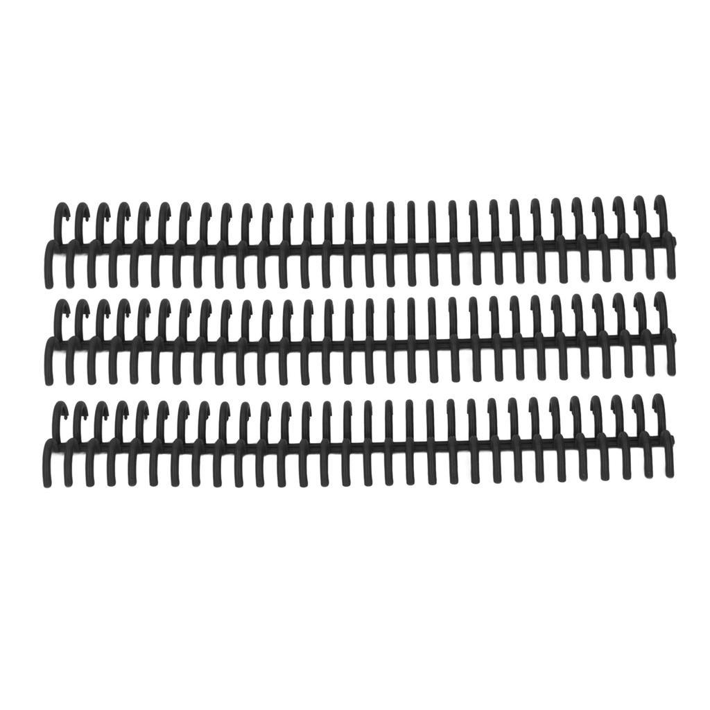 10 Pcs Loose Leaf Binding Spine 30 Holes 22mm Inner Diameter Wear Resistant Plastic Binding Rings