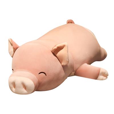 Nuevo Peluche de Cerdo de Dibujos Animados de 50-100 cm Peluche Suave de Animal Relleno Muñeco de Cerdo de Simulación para Regalo de Niños Juguete para Niños Regalo para Niñas