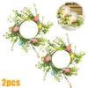 Cute Easter Bunny Wreath Exquisite Rabbit Hole Garland Ornament Home Decoration Artificial Easter Eggs Ornament Garland