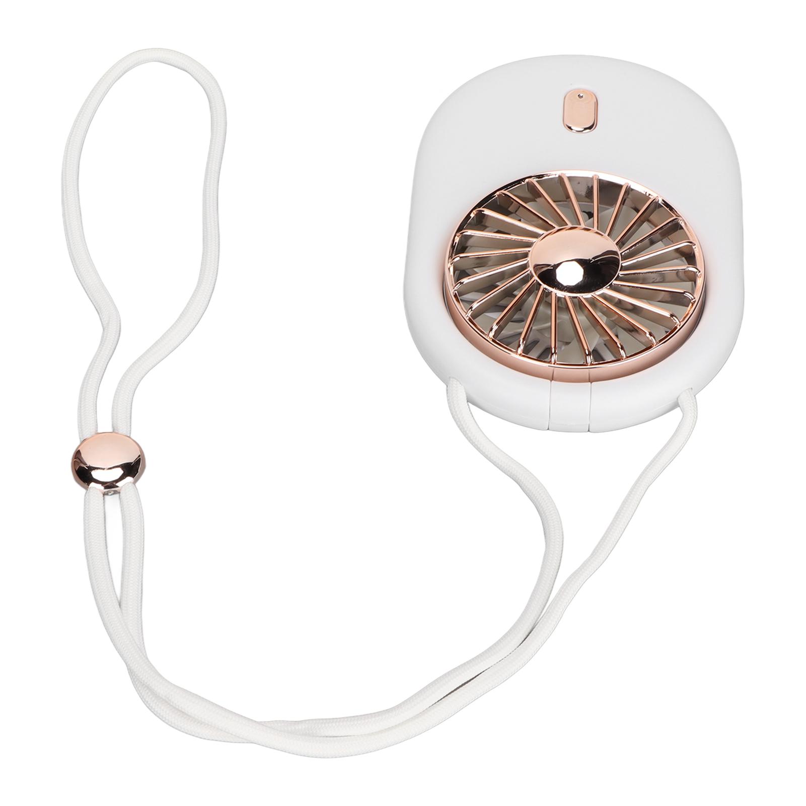 Neck Fan USB Rechargeable Battery 3 Speed Portable Handheld Vertical Hanging Fan with Cord