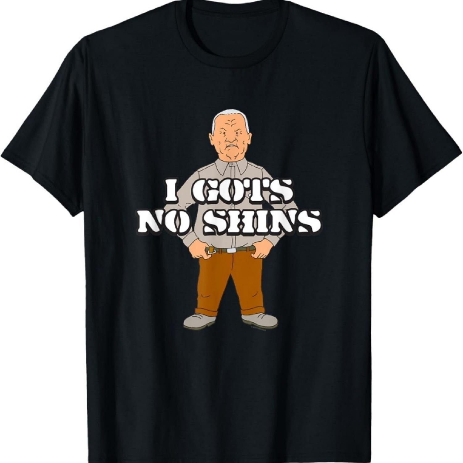 King of the Hill I Gots No Shins Cotton Hill Cartoon T-Shirt S