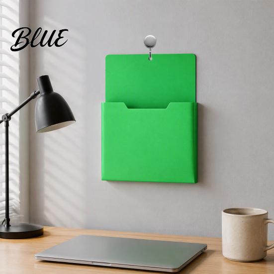 Project Management Folders Wall Mounted File Pocket Organizer 1.18 Inch Deep Compartment A4 Plastic Paper Storage Hanging Document Holder for Office