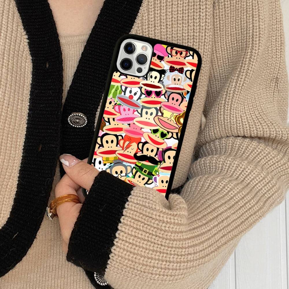 Classic P-Paul F-Frank Logo PC+TPU Protective Phone Case For IPhone 17 16 Pro Max 15 Plus 14 13 12 11 Cover