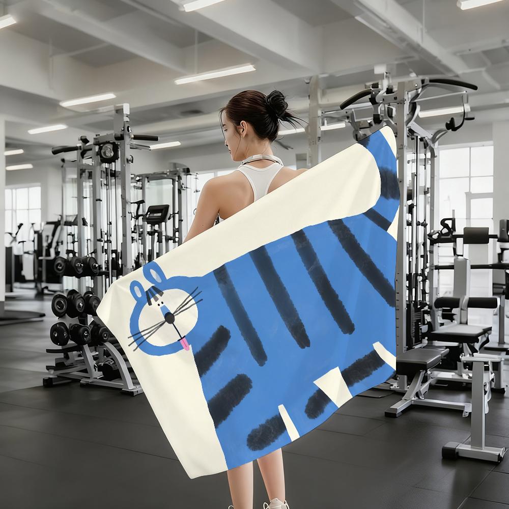 Animale Nordico Minimalista Asciugamano Doccia Sauna Viaggio Spa Asciugatura Rapida Accessori Palestra Morbido Grande Asciugamani da Spiaggia