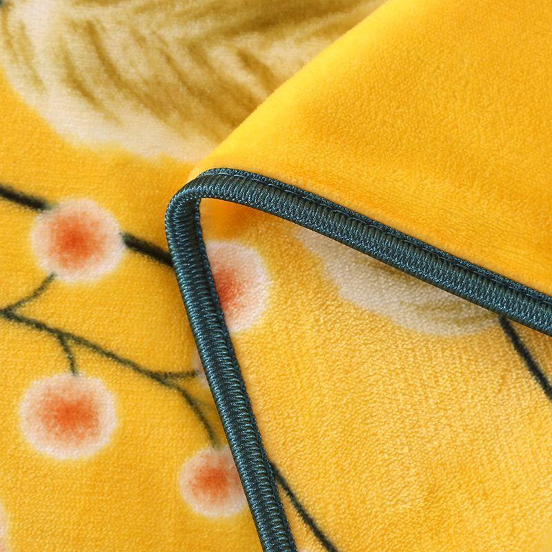 Winter thickened milk velvet four-piece set warm coral velvet double-sided velvet quilt cover bed sheet plus velvet bed skirt bedding