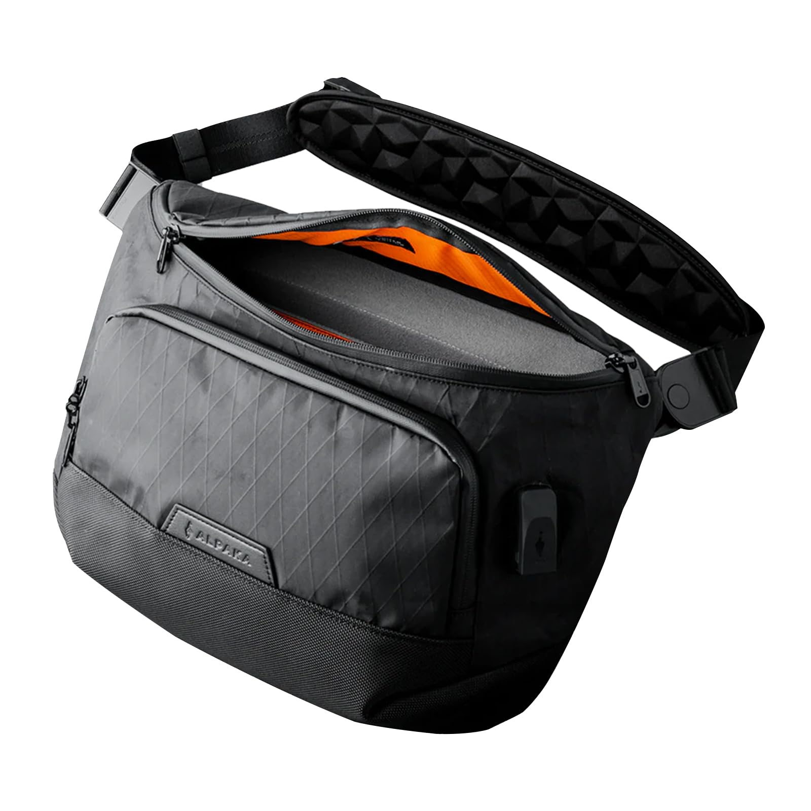 

Альпака BRAVO SLINGMAX V2 10L Сумка через плече Сумка для поїздок на роботу і роботу Бізнес Водовідштовхувальна Стильна чорна Проста водовідштовхувальна [ALPAKA] чорний