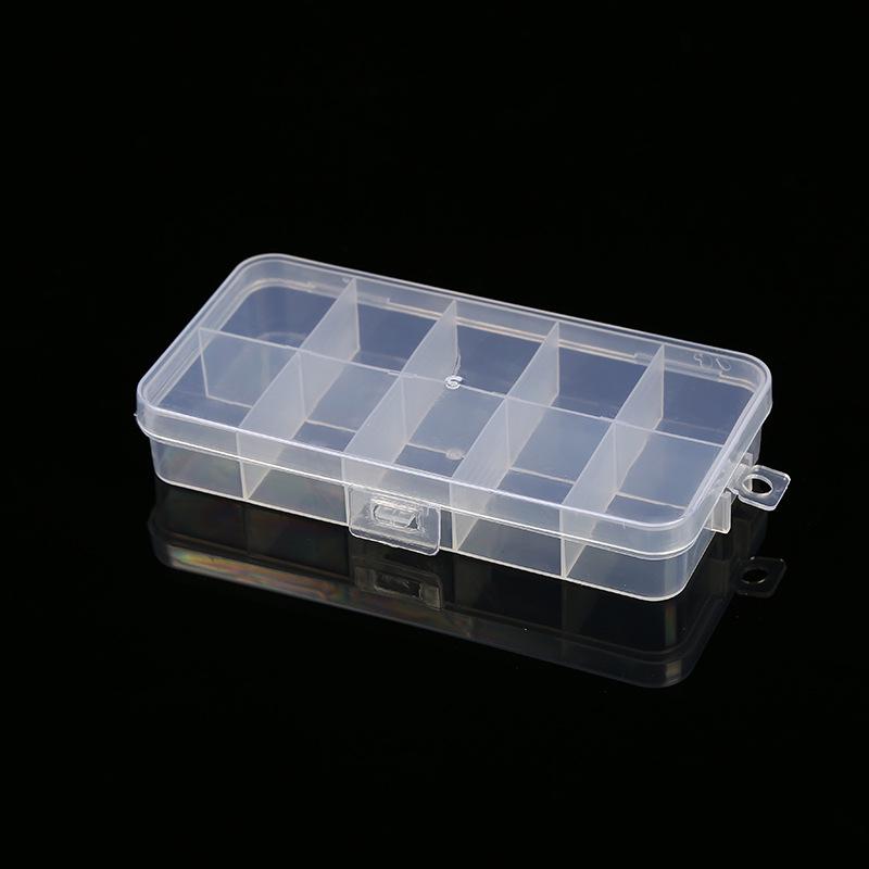 Multi-Grid Transparent Plastic Storage Box for Beading & Jewelry - 10, 15, 24, 28, 32 Options