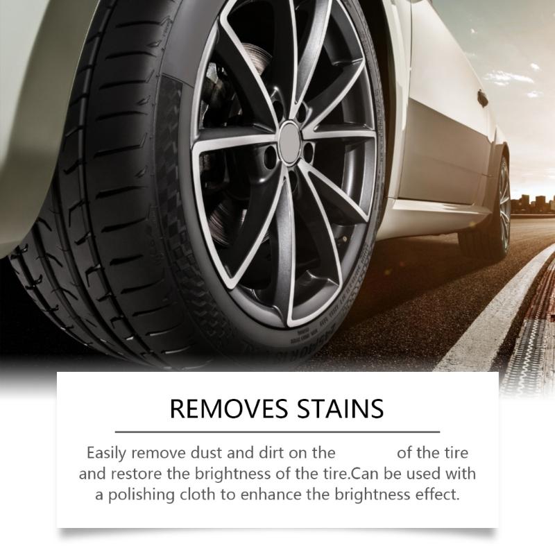 High Performances Tire Shine Sprays Quick Drying Tire Polish Enhancer Tire Restorer Sprays with Cloth Suitable for Vehicle