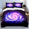 Fantasy Galaxy Art Decoration Set Soft Comfortable Duvet Cover Bedding Set Included 1*Duvet Cover & 2*Pillowcases, Gift