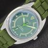VINTAGE ORIS WINDING SWISS MENS REFURBISHED WRIST GREEN WATCH 558a-a296522-1