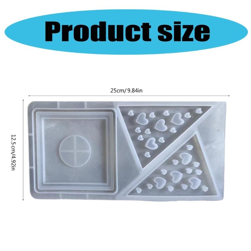 3D Candlestick Silicone Mold Pyramid Shaped Candle Base Mold Gypsum Candle Holder Epoxy Mould Home Decorations Mould
