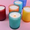 Colorful Candle Cups, Frosted Craft Candlesticks, Aromatherapy Cups, Nordic Simple Ornaments, Family Celebration Crafts, Scented Candles