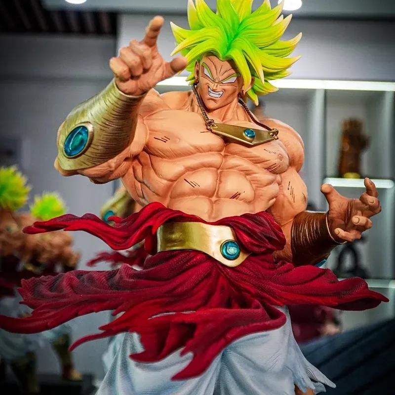 Dragon Ball New Super Saiyan Jt Statue - 50cm Broken Circle Brolly Action Figure Animation Model Ornament for Collection Gift