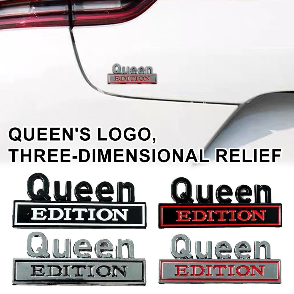 3D Queen EDITION Emblem Funny Sticker for Car Truck Spare Door for Universal Vehicle SUV, Motorcycle
