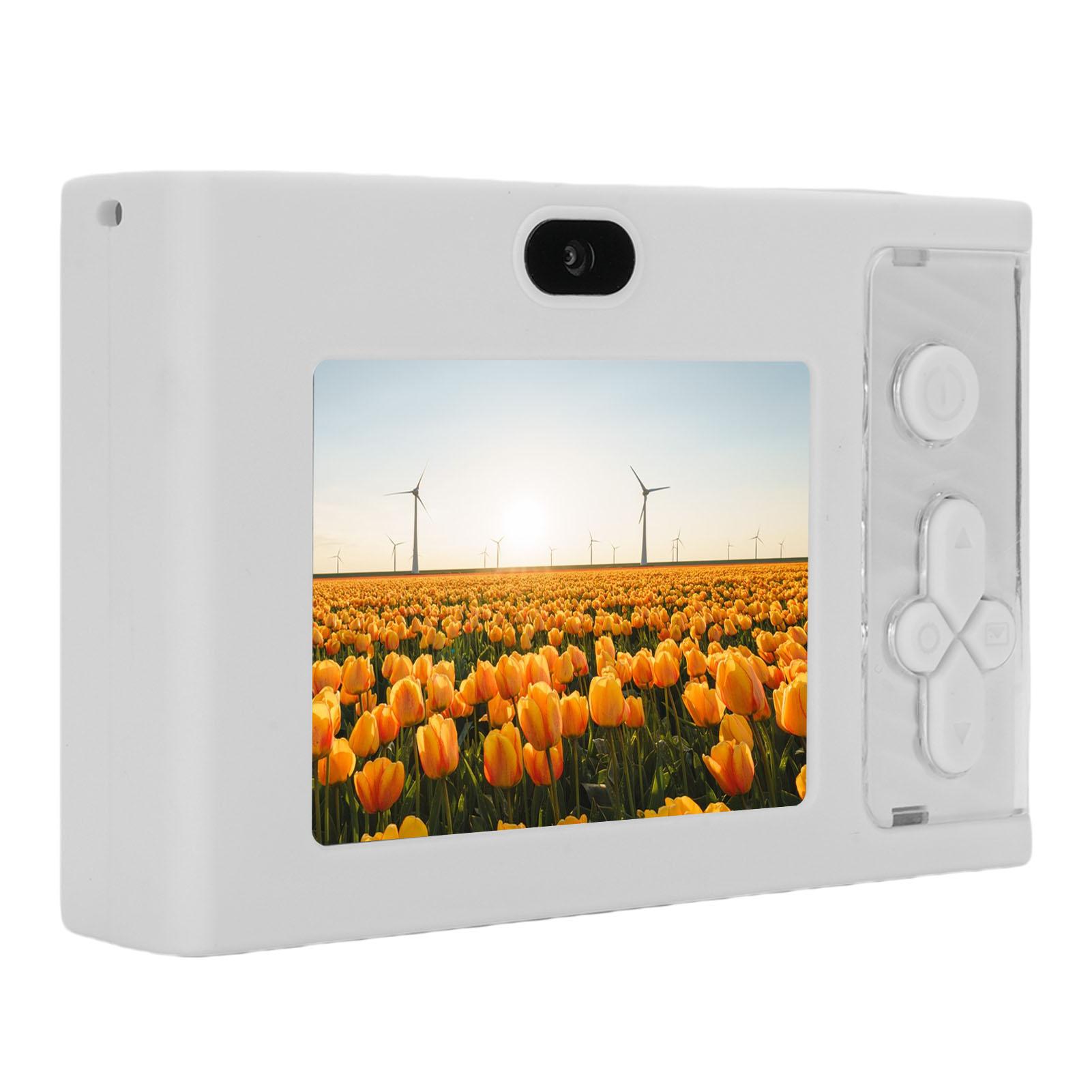 

48МП 1080P Цифрова камера HD Подвійний об єктив Автофокус Компактна Маленька камера Мульти Зум VLOG Селфі камера білий