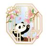 4 Stück Panda Magnet Kühlschrankaufkleber Reisesouvenirs Metall Wanddekoration Museum Kreatives Handgeschenk Magnet Kühlschrank Niedlich