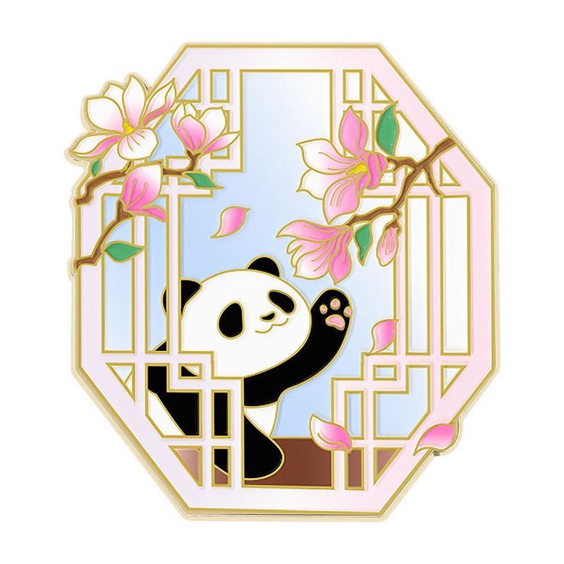 4 Stück Panda Magnet Kühlschrankaufkleber Reisesouvenirs Metall Wanddekoration Museum Kreatives Handgeschenk Magnet Kühlschrank Niedlich