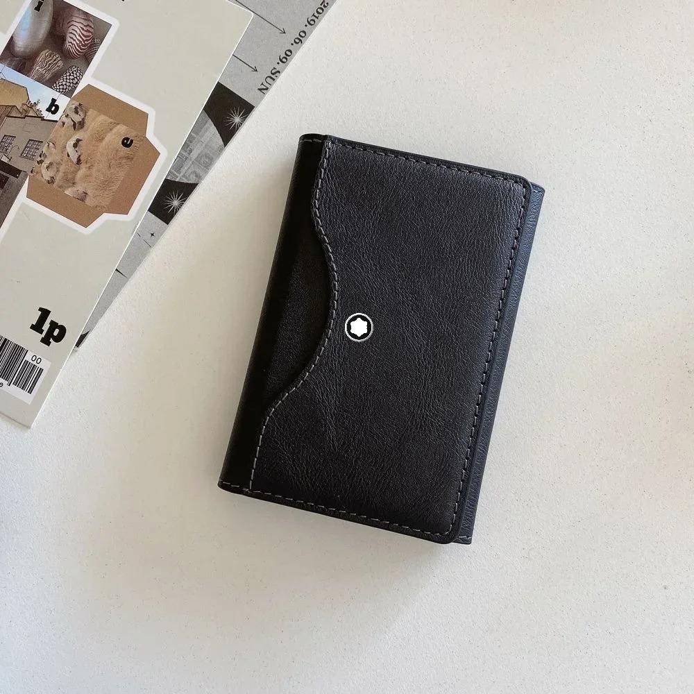 Higth End Businsee Sle Magnetic Folding Wallet Card Holder Leather Case for Magsafe IPhone 17 16 Samsung Huawei Stand Cover Bla
