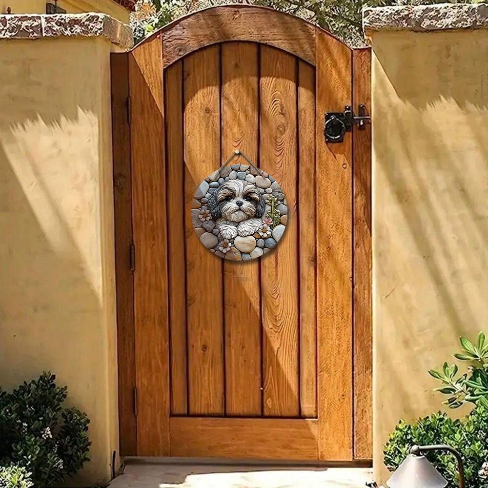 2D Flat Wooden Hanging Decorative Signs, Family Wall or Door Decoration, Garden Decoration, Housewarming Gifts for Friends