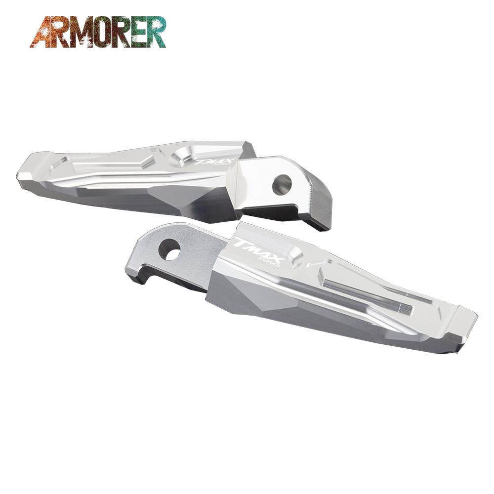 Motorcycle Accessories Aluminum Rear Passanger Foot Peg Footrests For YAMAHA TMAX 560 TECHMAX T-MAX 560 TECH MAX