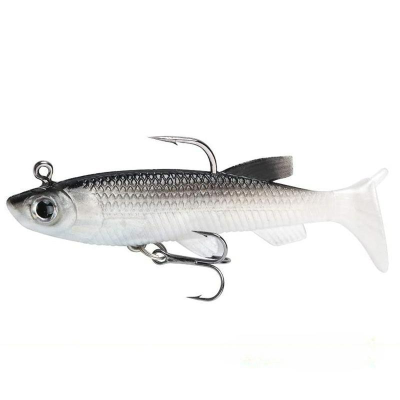 5Pcs Silicone Fishing Lures Artificial Bait Bass Fishing Bait Cool Fishing Accessory