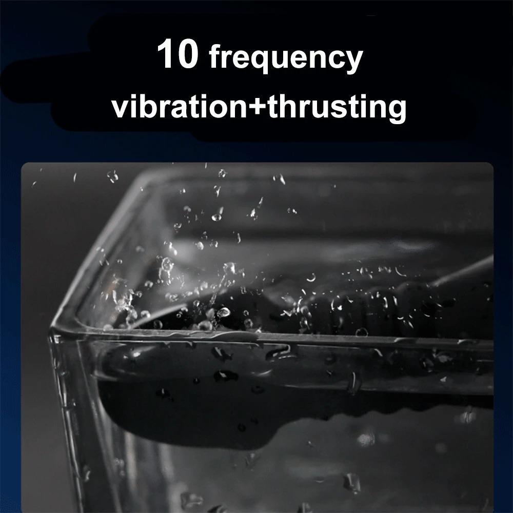 Teleskopické anální vibrátory bezdrátové tlačné dildo anální kolík vibrátory mužský masér prostaty anální masturbátor sexuální hračky pro muže