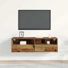 TV Wall Cabinet Reclaimed Wood Look 100 x 30 x 30 cm Engineered Wood