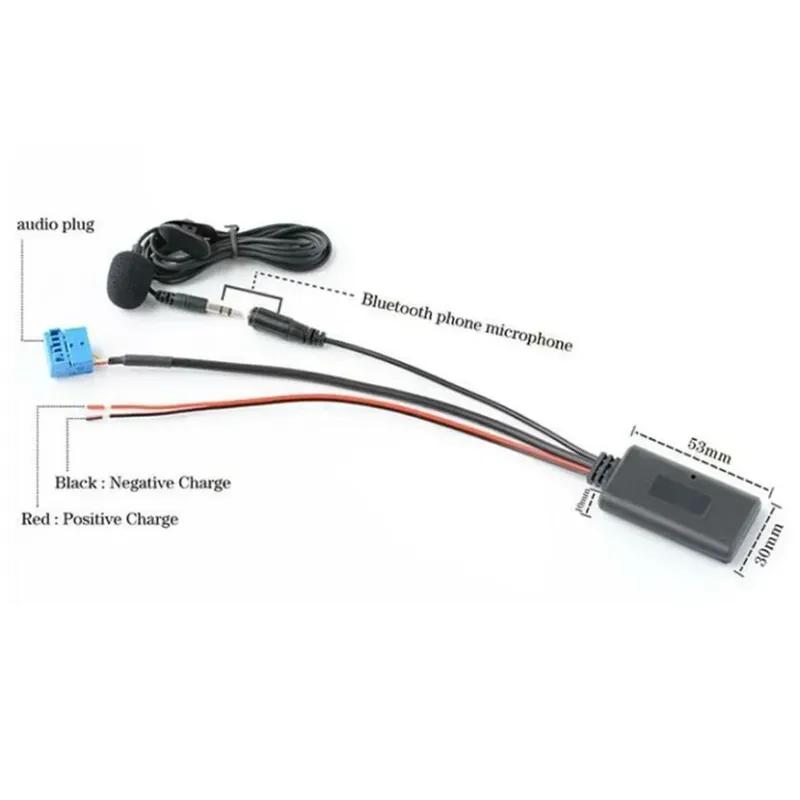 Bluetooth-compatible  Audio Adapter Aux MIC Cable W/ Microphone For Mercedes W245 W203 W209 High Quality Material