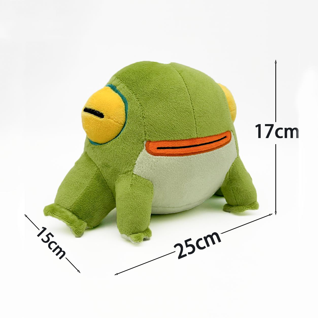 

Non-Toxic Treasuringu New Hadess Frinos Plush Toys Cute Cartoon Green Frog Stuffed Dolls Anime Peripherals Soft Toy Birthday Gifts