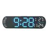 Digital Wall Clock with Remote Control Big LED Screen Display Adjustable 8 Color Lights Digital Alarm Clock for Living