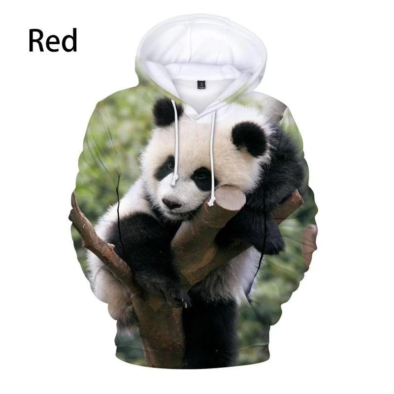 

3D милые животные панда принтованные толстовки для мужчин детская мода смешная уличная одежда с капюшоном толстовки унисекс зимняя одежда Харадзюку топ L