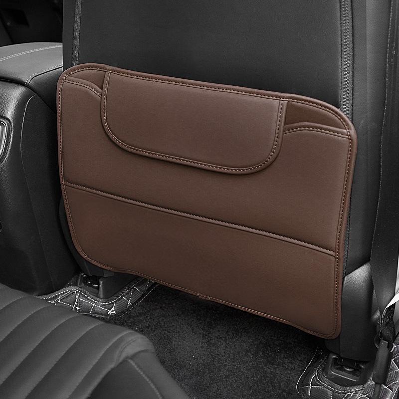 Car Seat Back Prevent Kick Pad Storage Mat Accessories For GR Corolla Yaris Aygo Prius Camry Auris Avensis 4Runner