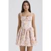Summer Dress Floral Suspender Skirt Slim Dress