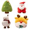 Festives Christmas Santa Snowman Backrest Pillow Super Soft PP Cotton Hugging Cushion Living Room Bedroom Decoration