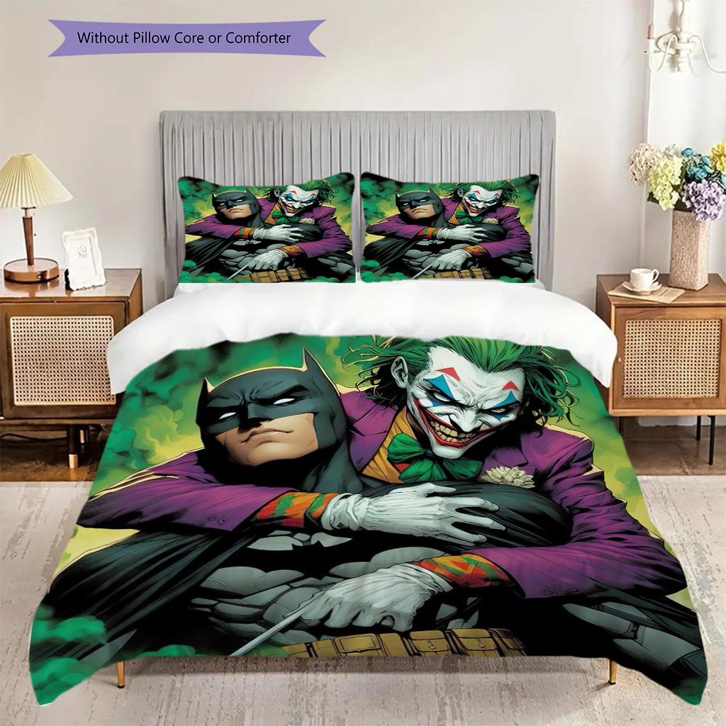 Batman Joker Home Soft Sofa Cover Blanket Down Pillowcase Duvet Cover Without Core Bedding Without Core