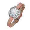 Authorized Dealer Matow Watch Solar Powered Watch Leather Strap mw001005pnkss Round Silver [MATOW] Women's [Shiki] White/Gomphrena