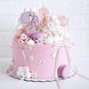30 Pack Pink Ribbon Bow Cake Toppers Birthday Decorations Coquette Bow Cupcake Toppers for Cake Dessert Wedding Bridal Balloon Wall Party Supplies
